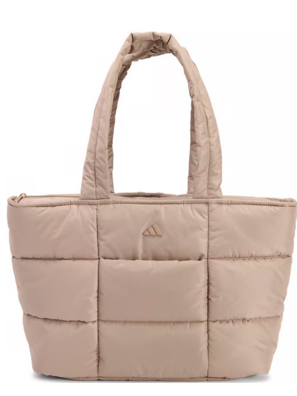 Adidas All Me 3 Quilted Tote Bag in Beige